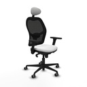 Silla de Oficina con Cabecero Piqueras y Crespo 3D036G1 Blanco