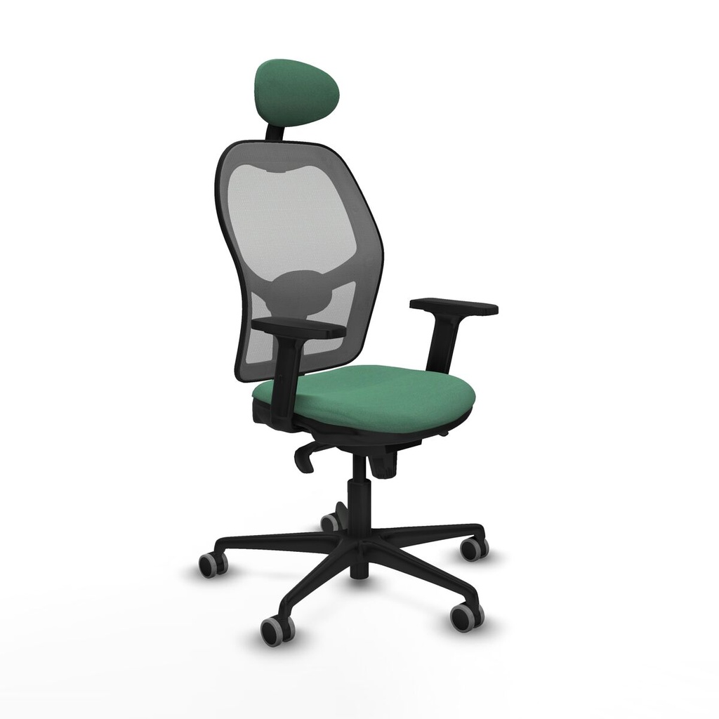 Office Chair with Headrest Piqueras y Crespo 2D036G1 Emerald Green