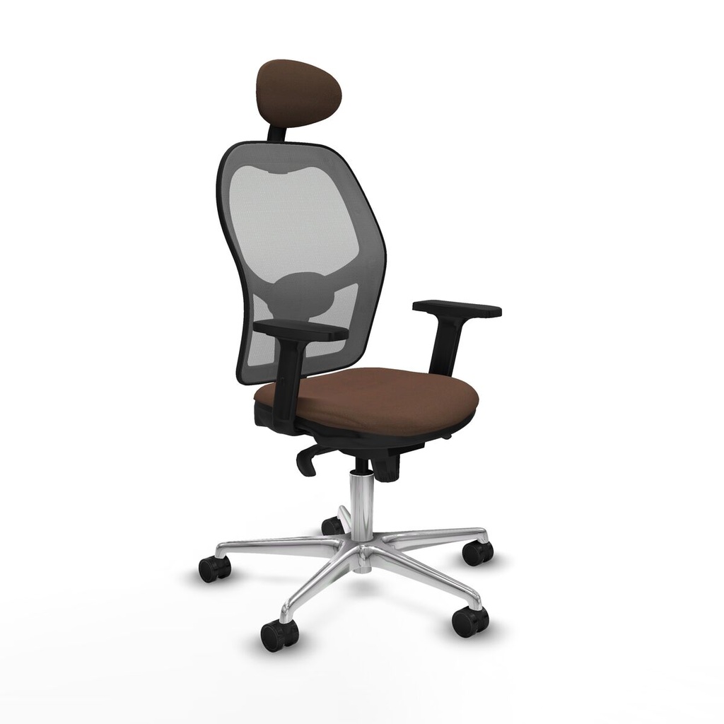 Office Chair with Headrest Piqueras y Crespo 2D086N1 Grey Dark brown