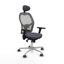 Silla de Oficina con Cabecero Piqueras y Crespo 3D086G1 Gris oscuro