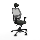 Office Chair with Headrest Piqueras y Crespo 2D036N1 Black