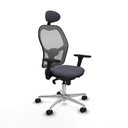 Silla de Oficina con Cabecero Piqueras y Crespo 3D086N1 Gris oscuro