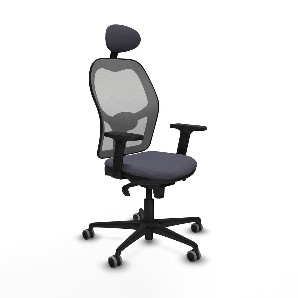 Silla de Oficina con Cabecero Piqueras y Crespo 2D036G1 Gris oscuro