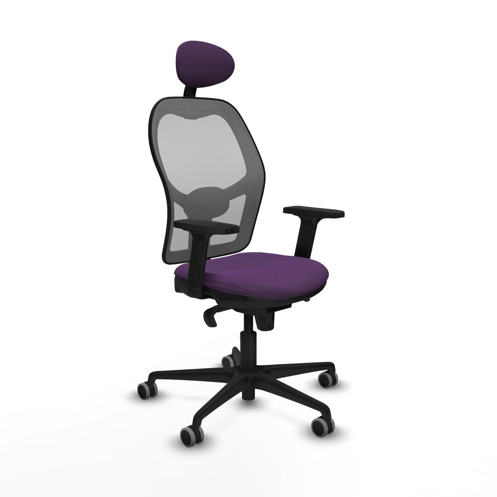 Silla de Oficina con Cabecero Piqueras y Crespo 2D036G1 Morado