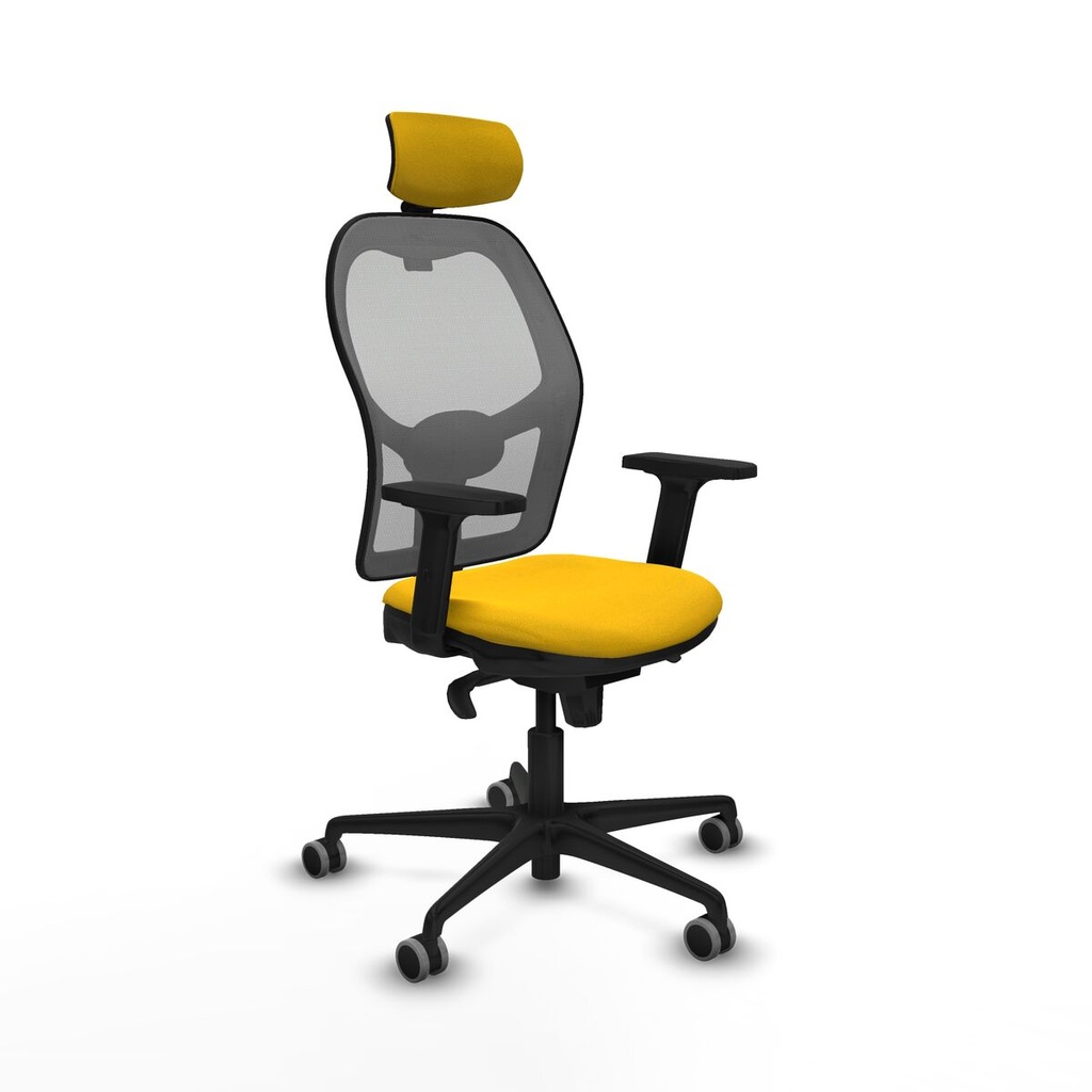 Silla de Oficina con Cabecero Piqueras y Crespo 2D036G2 Amarillo