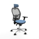 Silla de Oficina con Cabecero Piqueras y Crespo 3D086N2 Azul cielo