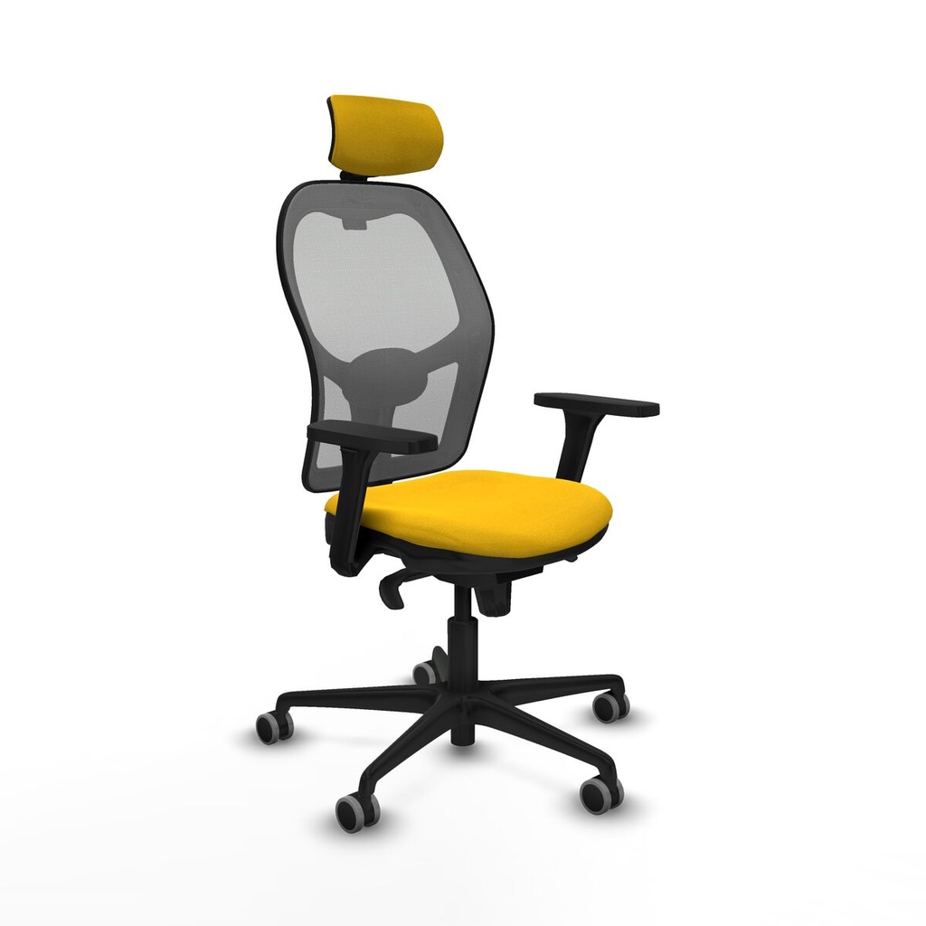 Office Chair with Headrest Piqueras y Crespo 3D036G2 Yellow