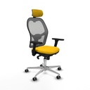 Silla de Oficina con Cabecero Piqueras y Crespo 3D086G2 Amarillo
