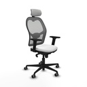 Silla de Oficina con Cabecero Piqueras y Crespo 2D036G2 Blanco