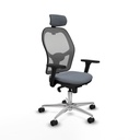 Silla de Oficina con Cabecero Piqueras y Crespo 3D086N2 Gris