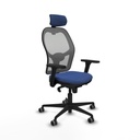 Office Chair with Headrest Piqueras y Crespo 3D036G2 Navy Blue