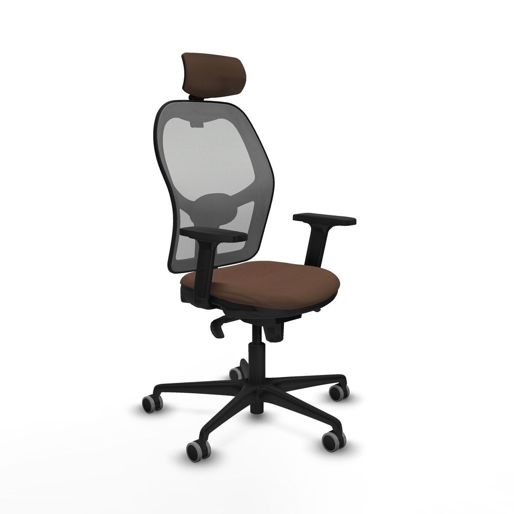 Office Chair with Headrest Piqueras y Crespo 2D036G2 Grey Dark brown