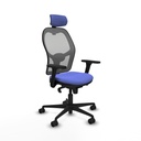 Silla de Oficina con Cabecero Piqueras y Crespo 3D036N2 Azul claro