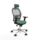 Silla de Oficina con Cabecero Piqueras y Crespo 2D086N2 Verde Esmeralda