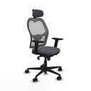 Office Chair with Headrest Piqueras y Crespo 2D036N2 Dark grey