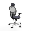 Office Chair with Headrest Piqueras y Crespo 2D086G2 Dark grey