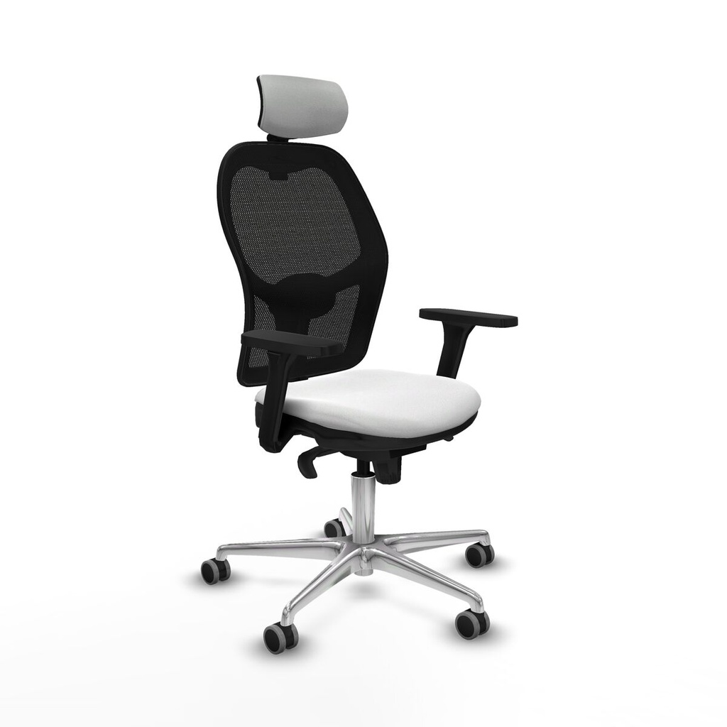 Silla de Oficina con Cabecero Piqueras y Crespo 3D086G2 Blanco