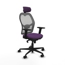 Silla de Oficina con Cabecero Piqueras y Crespo 2D036N2 Morado