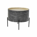 Mesita Auxiliar DKD Home Decor Negro Plateado 45 x 45 x 39 cm