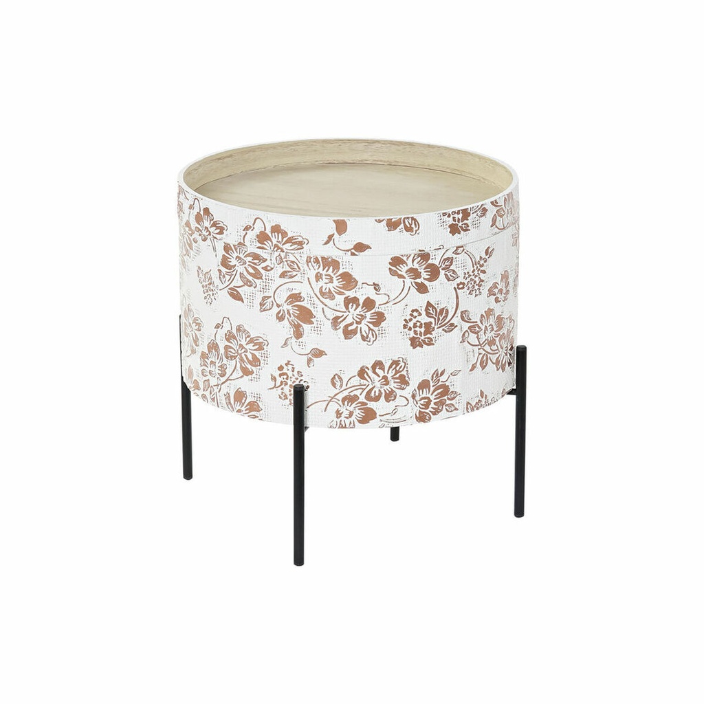 Small Side Table DKD Home Decor White Black 38 x 38 x 39 cm