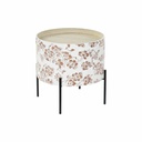 Small Side Table DKD Home Decor White Black 38 x 38 x 39 cm