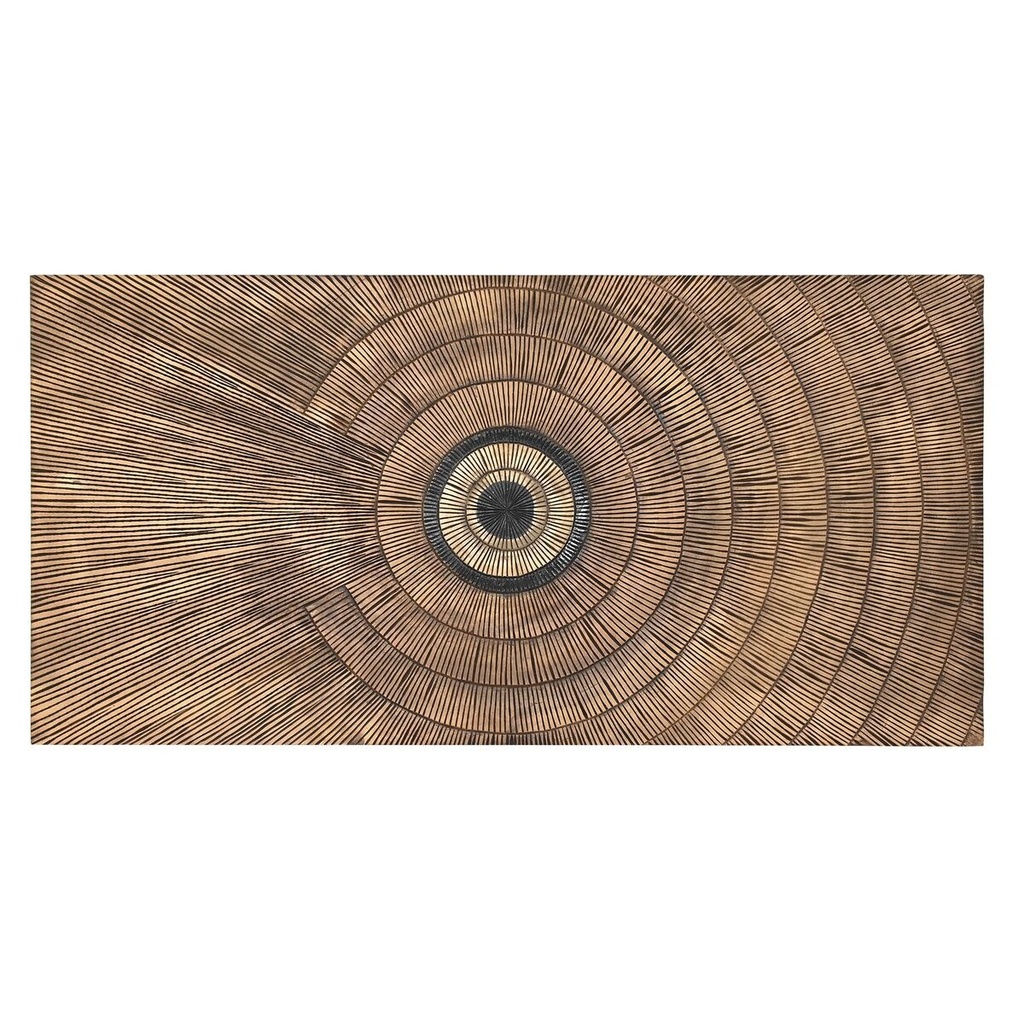 Cabecero de Cama DKD Home Decor Dorado Natural Madera MDF 180 x 3,5 x 90 cm 180,5 x 3,5 x 90,5 cm