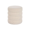 Reposapiés DKD Home Decor Blanco Madera MDF Moderno 43 x 43 x 47 cm