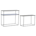 Set of furniture DKD Home Decor Blue Black 70 x 27 x 45 cm 40 x 27 x 45 cm 80 x 27 x 65 cm 80 x 27,5 x 65 cm