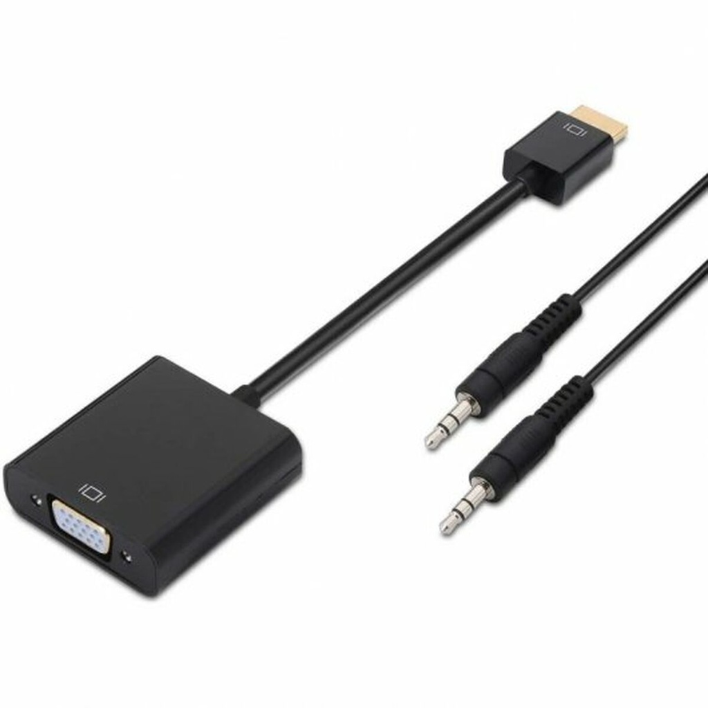 Adaptador HDMI a SVGA con Audio Aisens A122-0126 Negro 10 cm