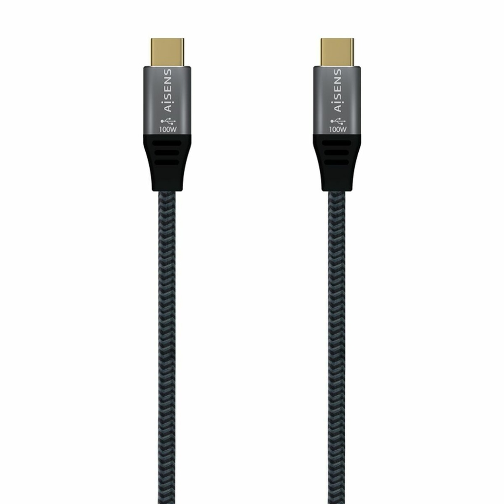 Cable USB-C Aisens A107-0671 1 m Gris (1 unidad)