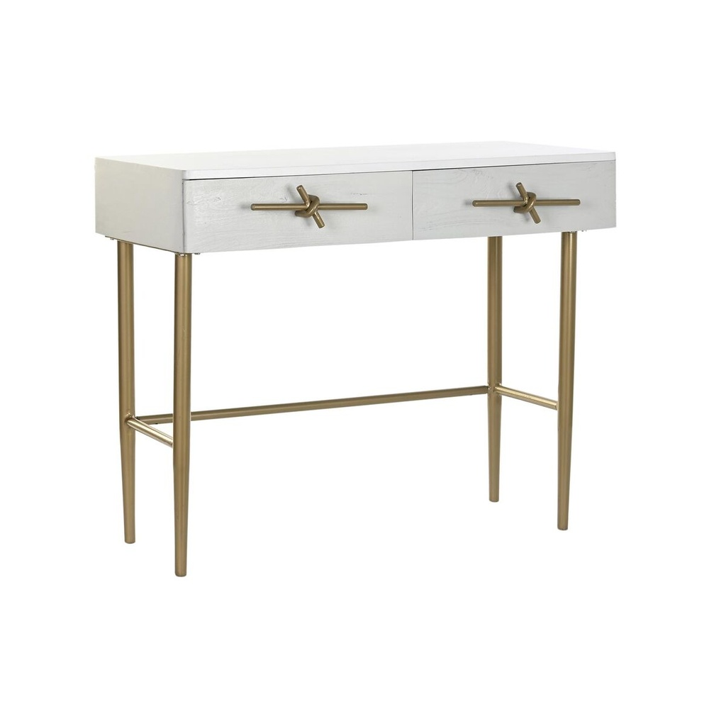 Hall DKD Home Decor White Golden 90 x 45 x 74 cm