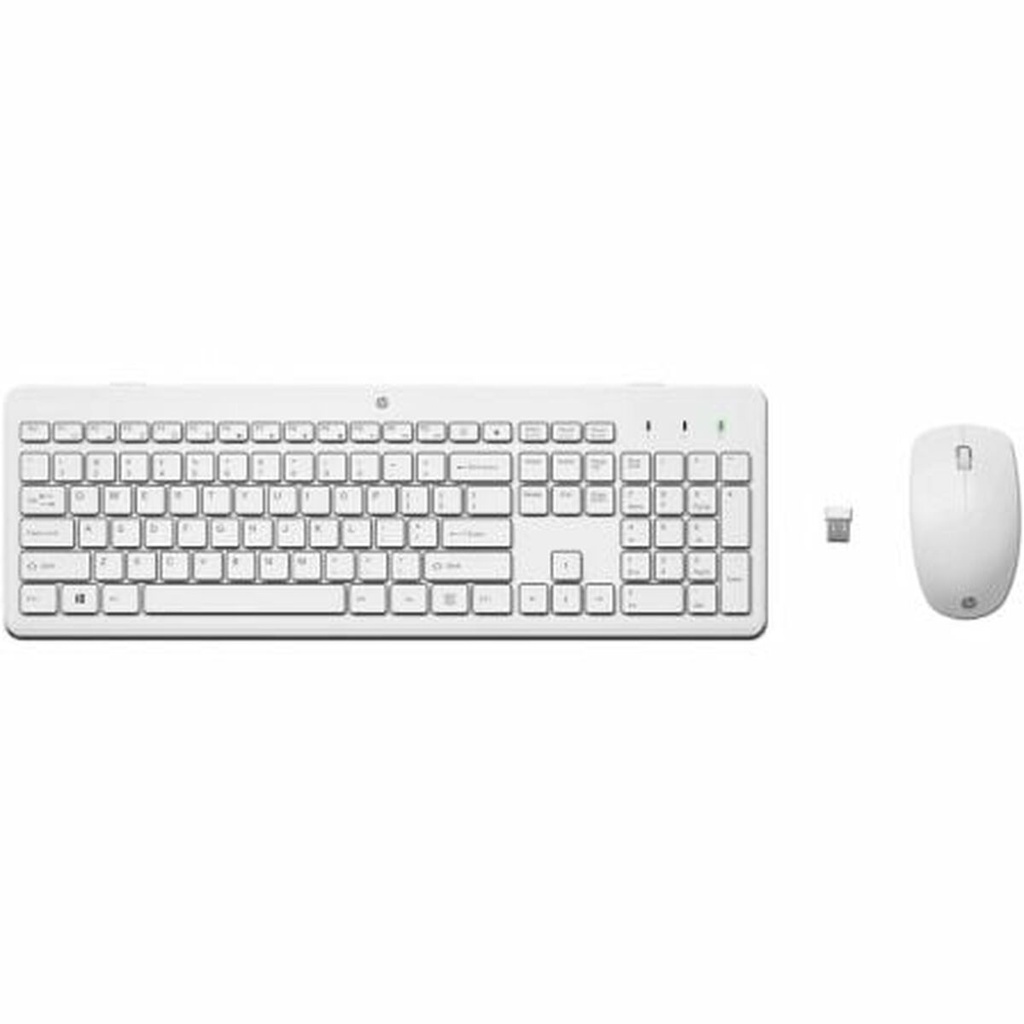 Teclado y Ratón Inalámbrico HP 230 Blanco Qwerty Español