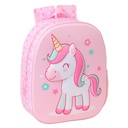 Mochila Infantil Safta Rosa 27 x 33 x 10 cm 3D