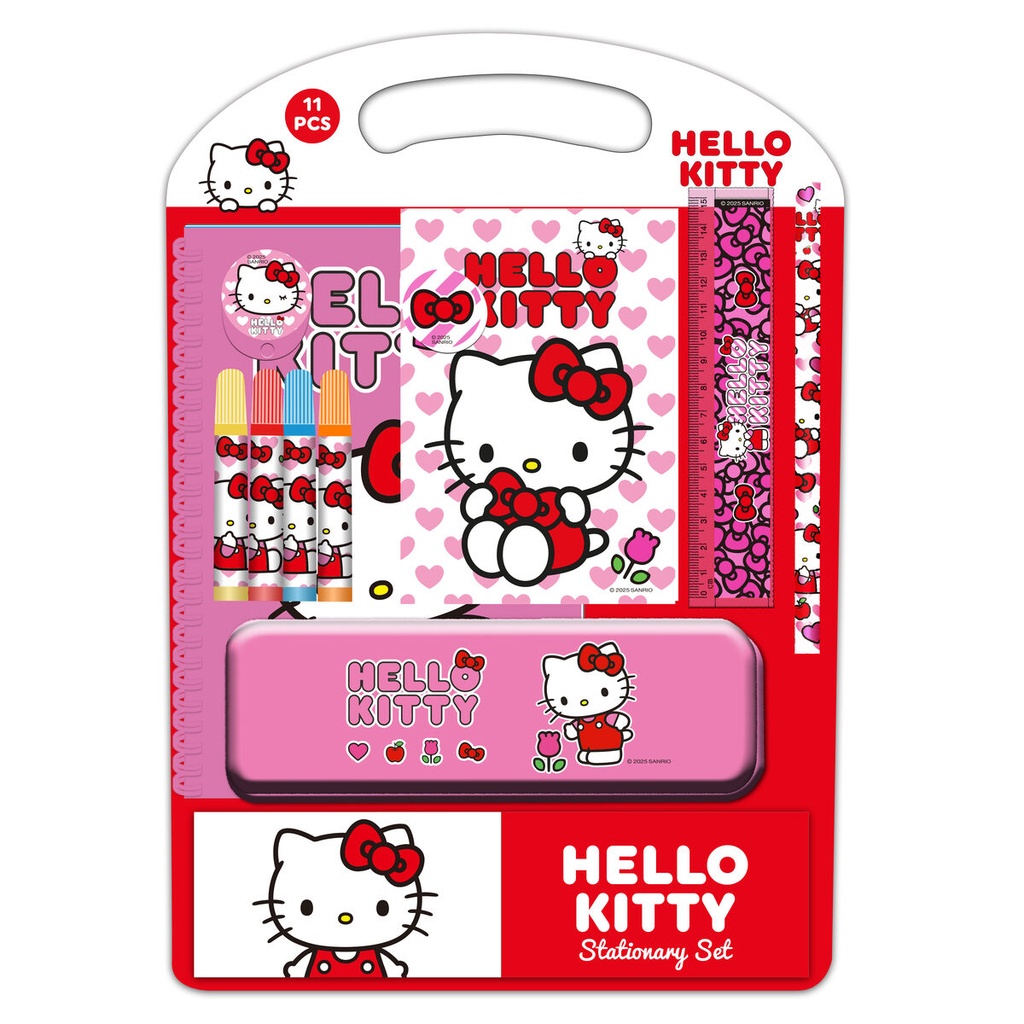 Portaminas Hello Kitty Iconic Blanco Rojo