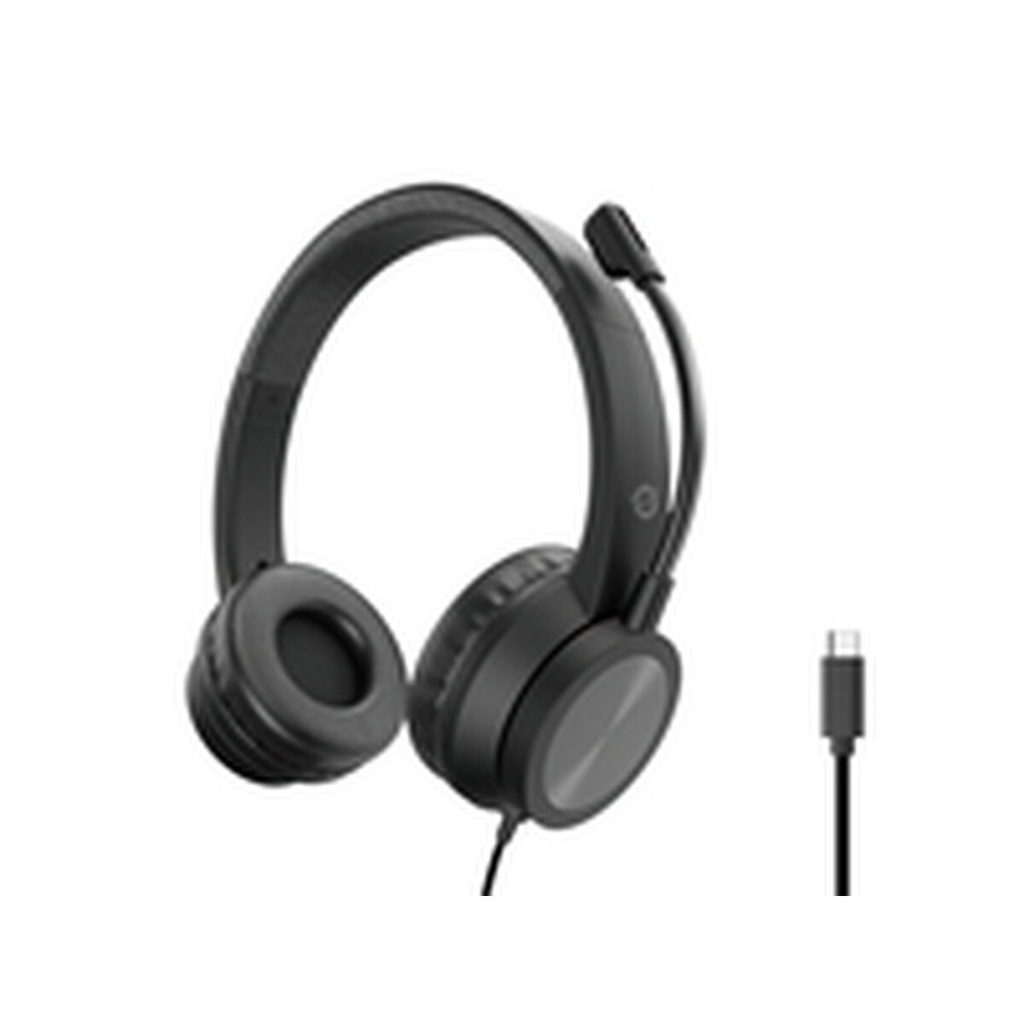 Headphones Conceptronic POLONA05BC Black 2 m