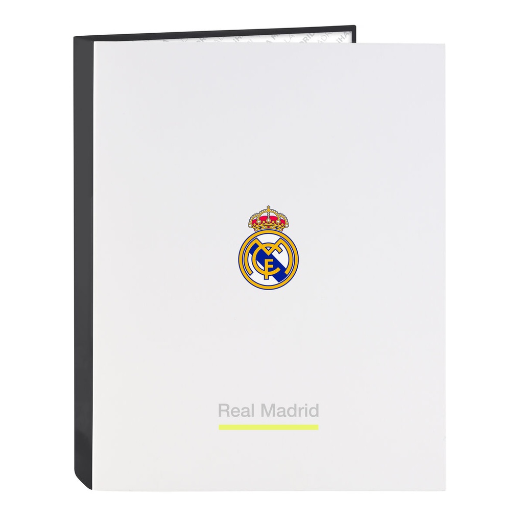 Carpeta de anillas Real Madrid C.F. Blanco A4 26.5 x 33 x 4 cm