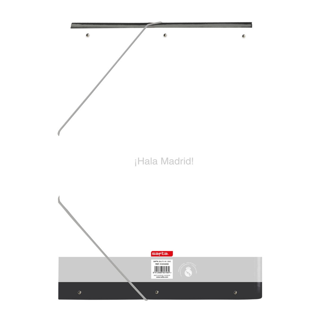 Carpeta de anillas Real Madrid C.F. Blanco A4 26 x 33.5 x 2.5 cm