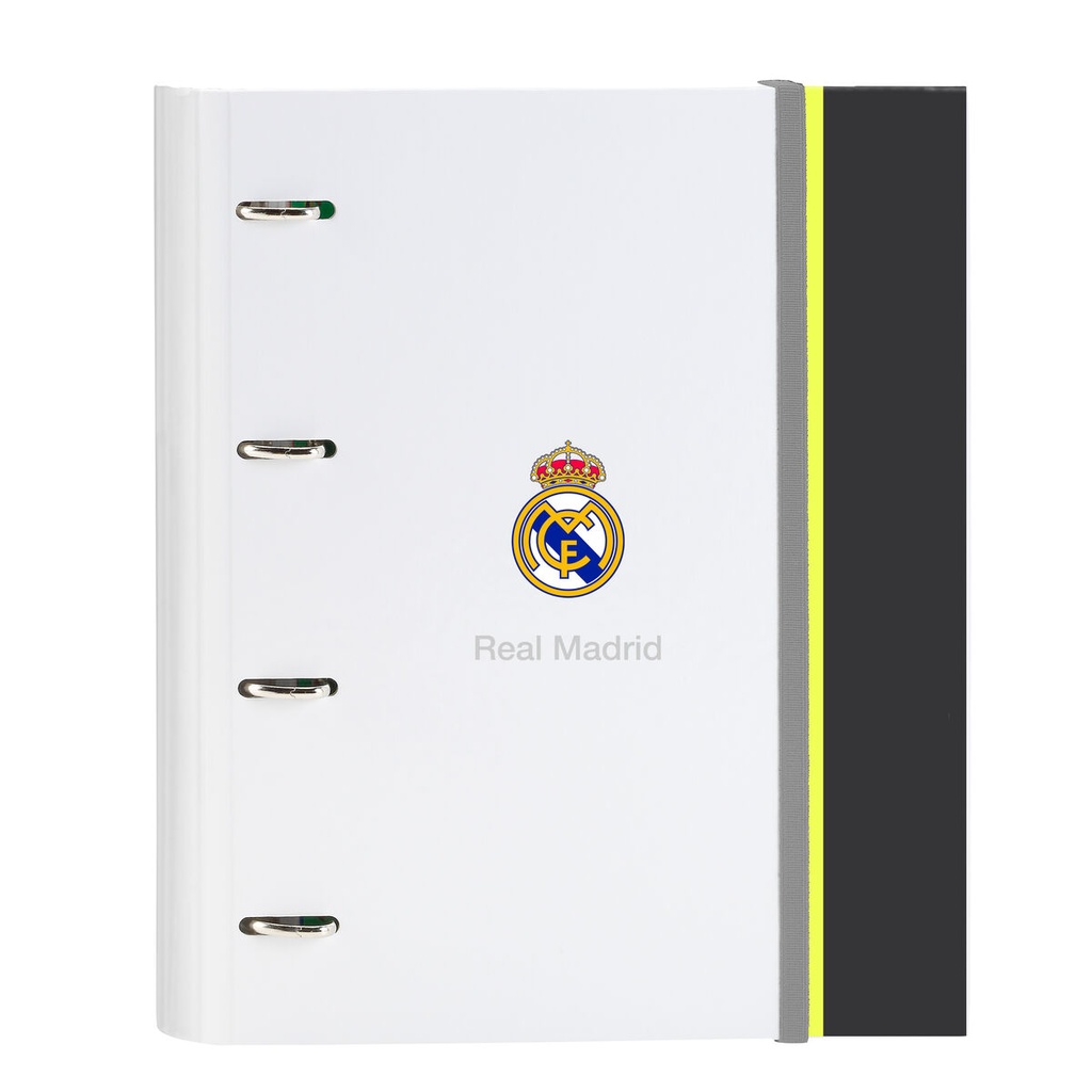 Carpeta de anillas Real Madrid C.F. Blanco 27 x 32 x 3.5 cm