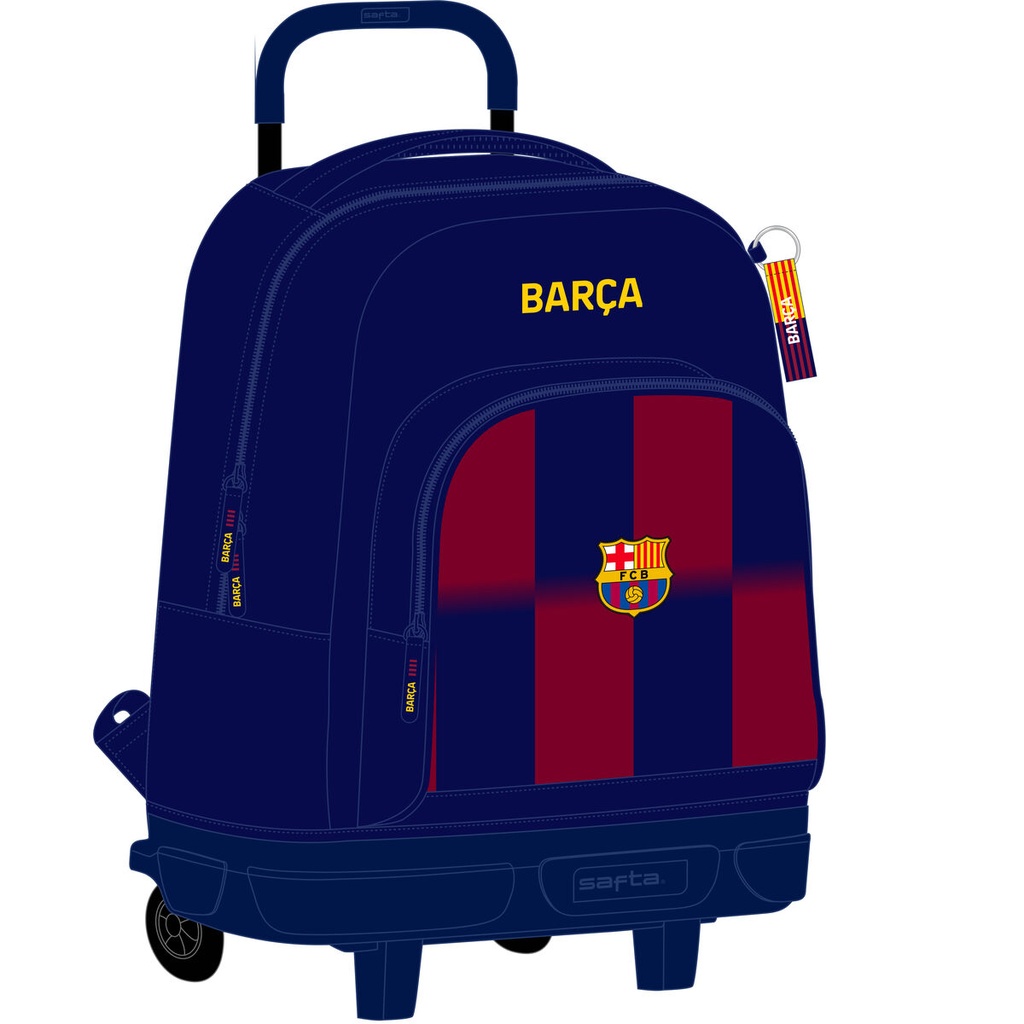School Bag F.C. Barcelona Blue Maroon 33 x 45 x 22 cm