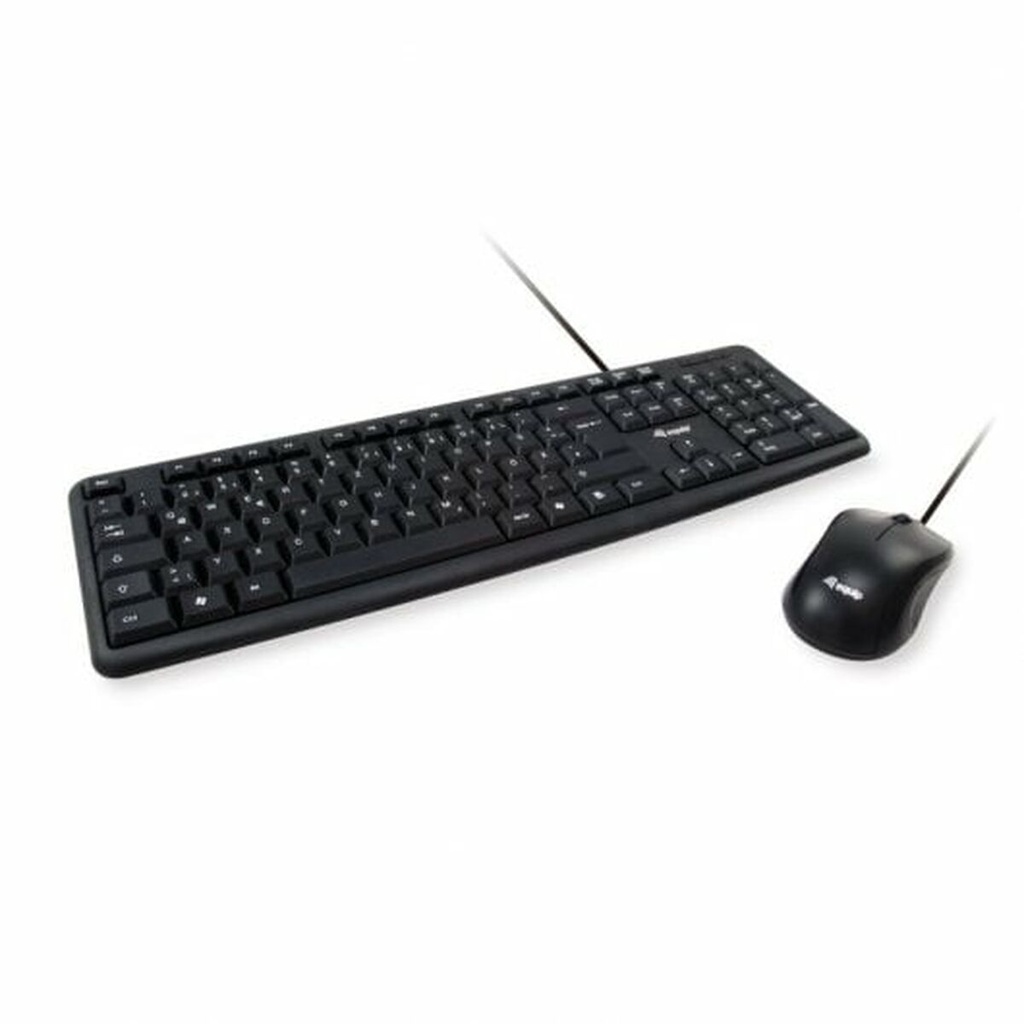 Teclado y Ratón Equip 245201 Negro Qwerty Español Español