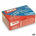 Clips Apli Nº 1½ Silver 26 mm (10 Pieces) (25 Units)