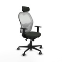 Office Chair with Headrest Jorquera Piqueras y Crespo 1D036G2 Black