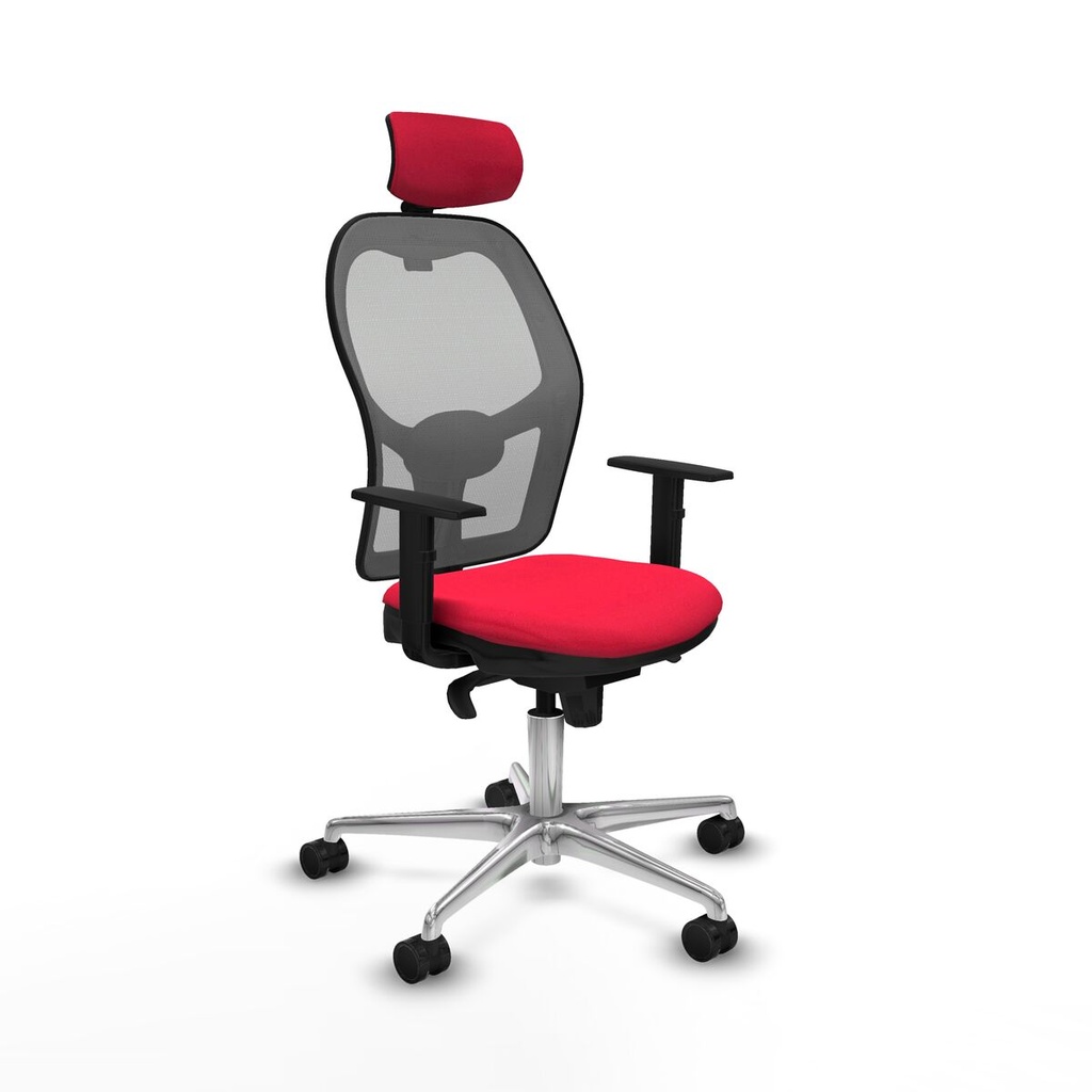 Office Chair with Headrest Jorquera Piqueras y Crespo 1D086N2 Red