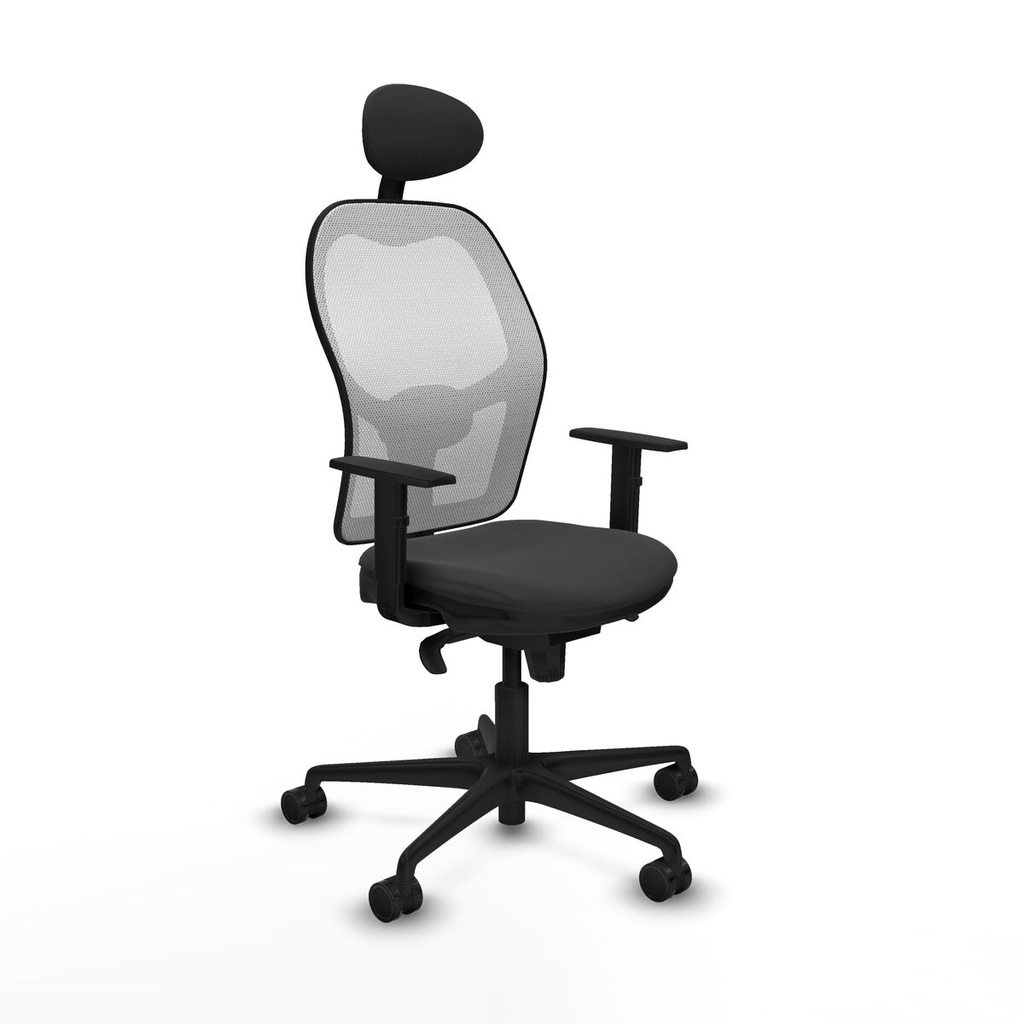 Office Chair with Headrest Jorquera Piqueras y Crespo 1D036N1 Dark grey