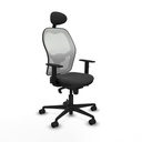 Office Chair with Headrest Jorquera Piqueras y Crespo 1D036N1 Dark grey