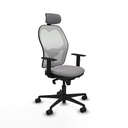 Office Chair with Headrest Jorquera Piqueras y Crespo 1D036N2 Grey