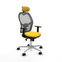 Office Chair with Headrest Jorquera Piqueras y Crespo 1D086N2 Yellow