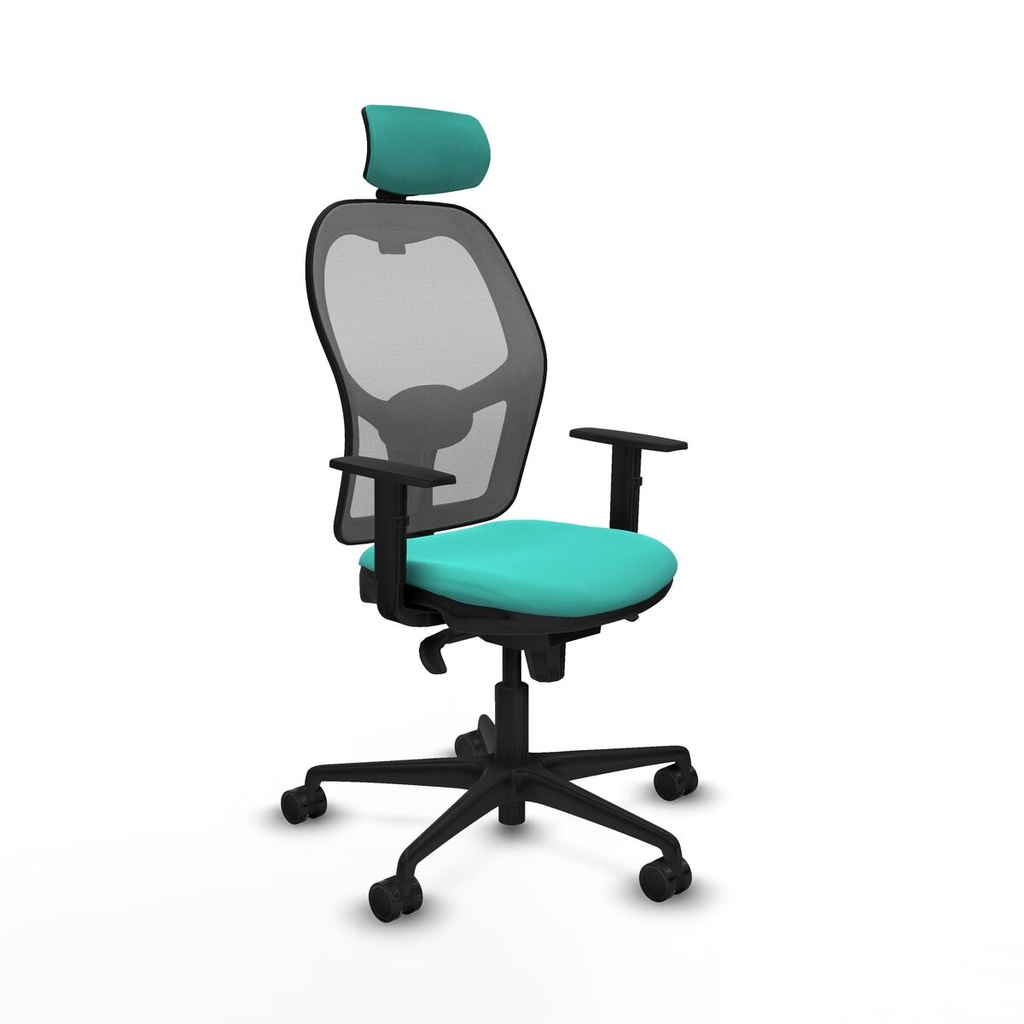 Office Chair with Headrest Jorquera Piqueras y Crespo 1D036N2 Turquoise
