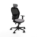 Office Chair with Headrest Jorquera Piqueras y Crespo 1D036N2 Grey