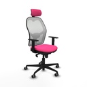 Office Chair with Headrest Jorquera Piqueras y Crespo 1D036G2 Pink